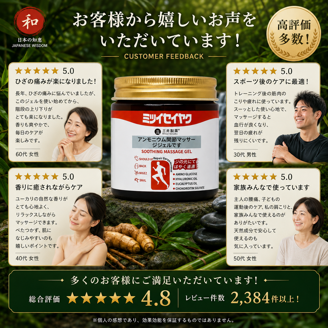 Japanese Instant Pain Relief Soothing Massage Gel